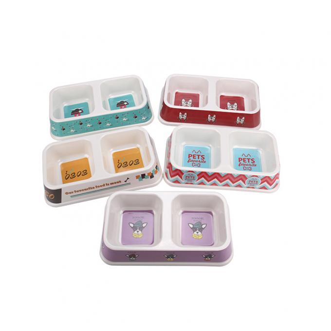 Cuenco de agua para perros y gatos de plástico doble con la buena calidad 3