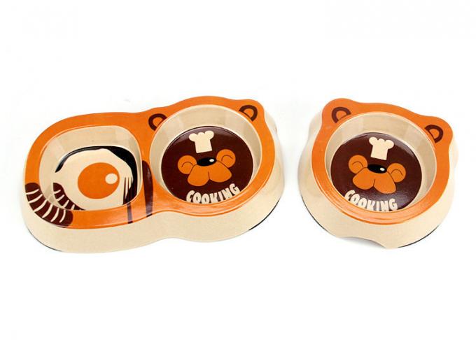 Cuenco de alimentación para perros y gatos de bambú 1