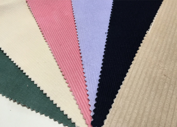 Tejido de corduroy colorido de espandéx estirado 6w 8w 9w 11w