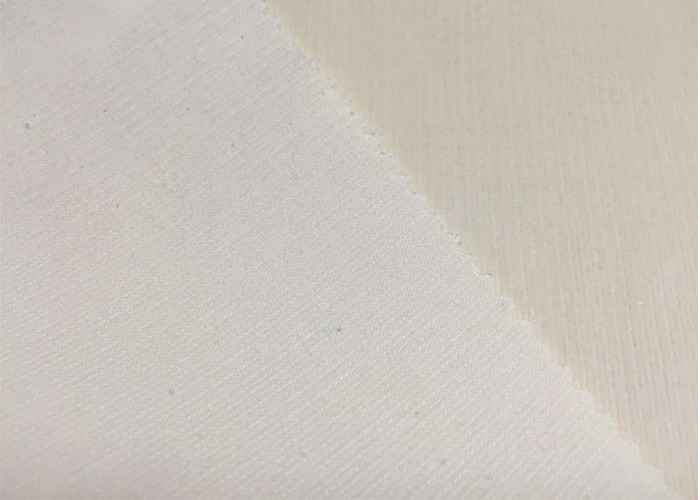 Blanco / Beige Tejido confortable de corduroy de estiramiento Tejido de ropa de alta gama