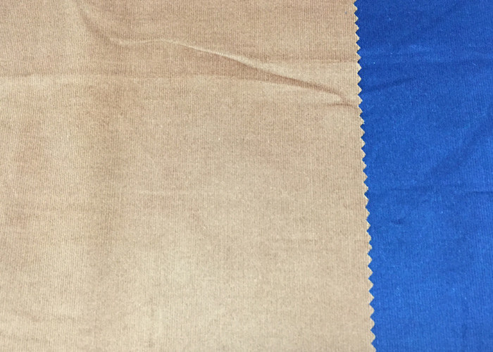 Indigo / Negro 28w Peso ligero Tejido de corduroy 98 algodón 2 Tejido de spandex