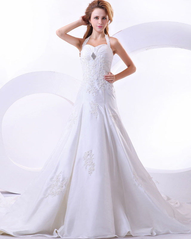 En el cuello con correa, vestido de novia para pájaros, niñas y mujeres.