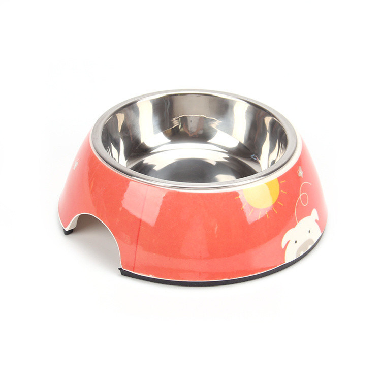 180 ml Cuenco de perro con cuatro colores Cuenco de perro de acero inoxidable