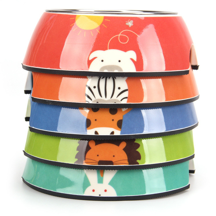 180 ml Cuenco de perro con cuatro colores Cuenco de perro de acero inoxidable