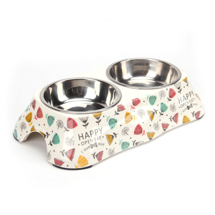 Acero inoxidable y melamina para perros y gatos