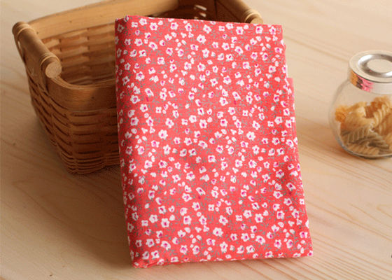 Tejido de algodón de 98% de algodón de 2% de espandéx, caramelo floral, corduroy