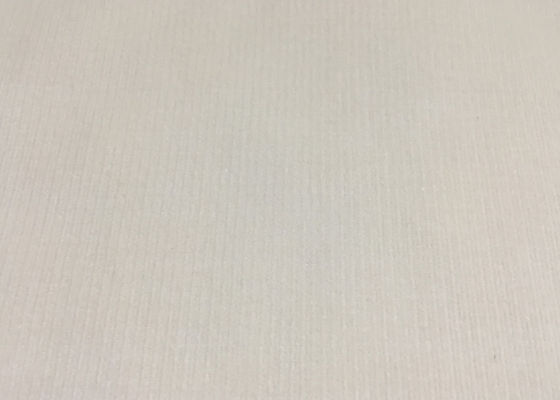 Blanco / Beige Tejido confortable de corduroy de estiramiento Tejido de ropa de alta gama