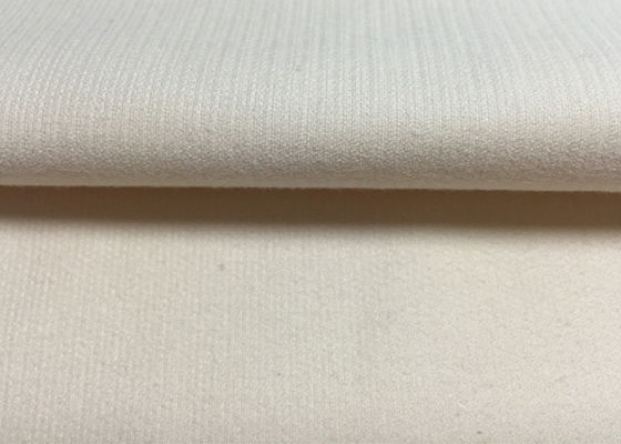 Blanco / Beige Tejido confortable de corduroy de estiramiento Tejido de ropa de alta gama