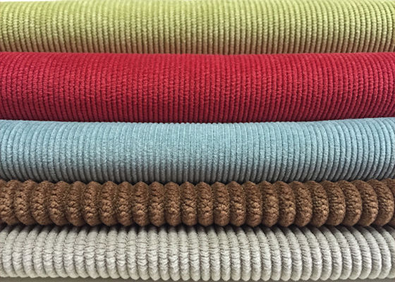 Tejido de corduroy de nyloy Ropa de estiramiento Tejido de corduroy Verde Gris Azul