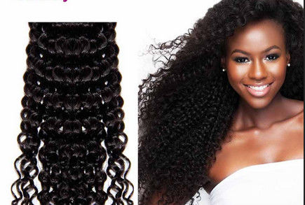 28 pulgadas de seda recta extensiones de pelo indio Remy, libre de enredos