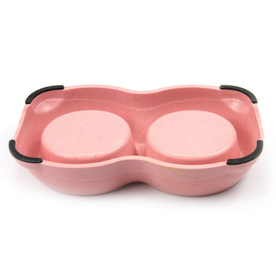 Cuenco de comida para perros y gatos portátil de bambú con el mejor precio