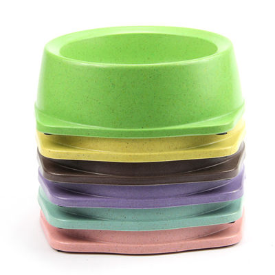 Excelente material Bamboo tres tamaños de ensalada para mascotas tazón