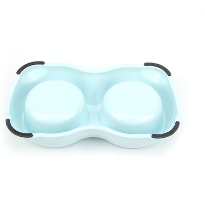 Acero inoxidable Doble Cuenco para perros de mascotas Cuencos para alimentación de agua