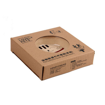 Cuenco de alimentación para perros y gatos de bambú