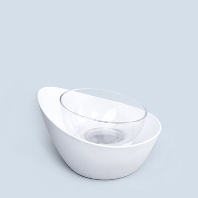   Diseño elegante y no es fácil romper comida de mascotas agua de alimentación tazón 