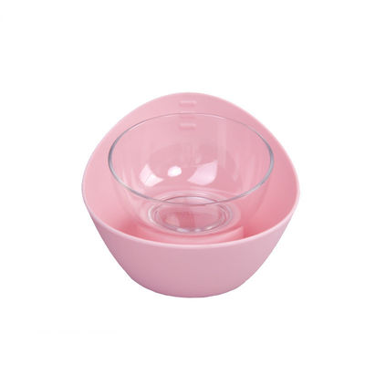 Cuenco elevado para gatos - Plato de porcelana elevado - Perfecto para comida húmeda y seca para gatos